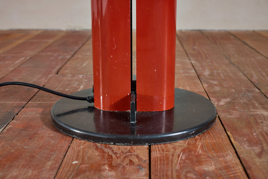 Gianfranco Frattini Red Floor Lamp