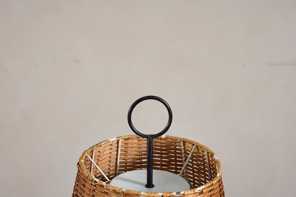 J.T. Kalmar Rattan Floor Lamp