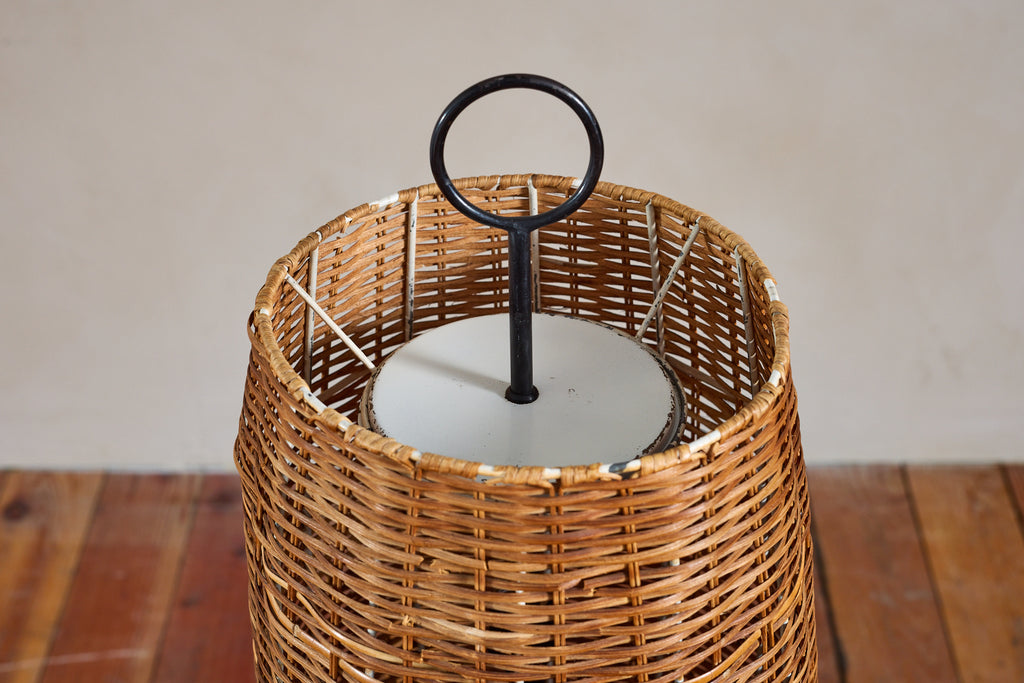 J.T. Kalmar Rattan Floor Lamp