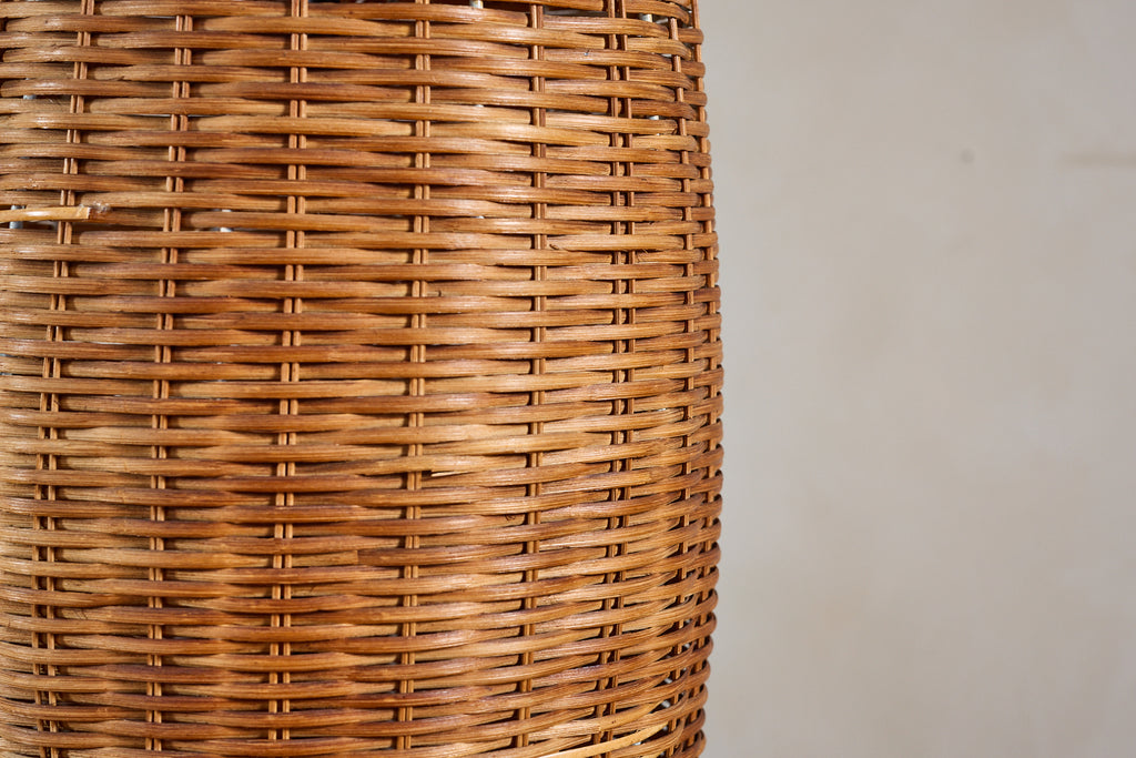 J.T. Kalmar Rattan Floor Lamp