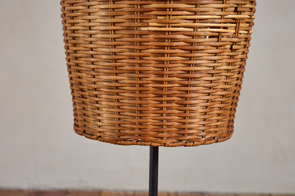 J.T. Kalmar Rattan Floor Lamp