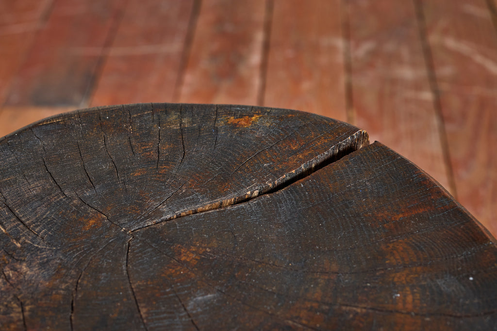 French Carved Wood Stools
