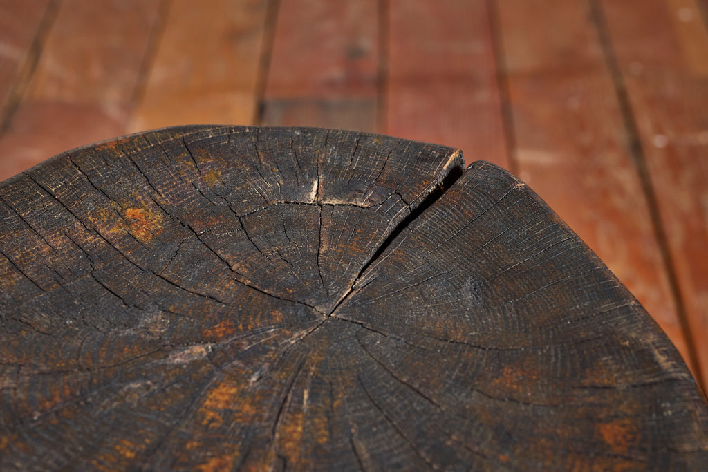 French Carved Wood Stools