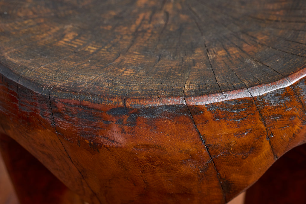 French Carved Wood Stools