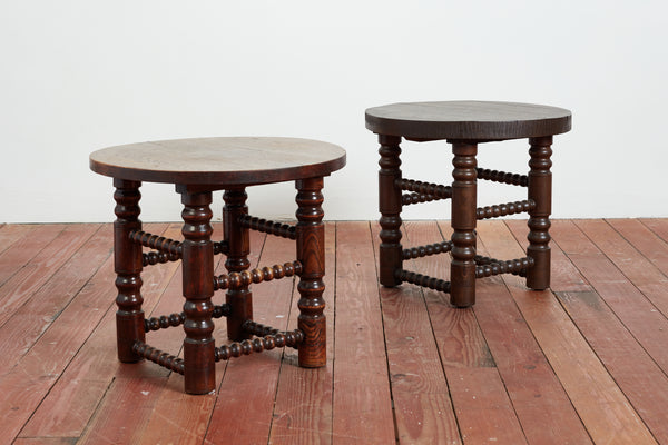 Pair of Charles Dudouyt End tables