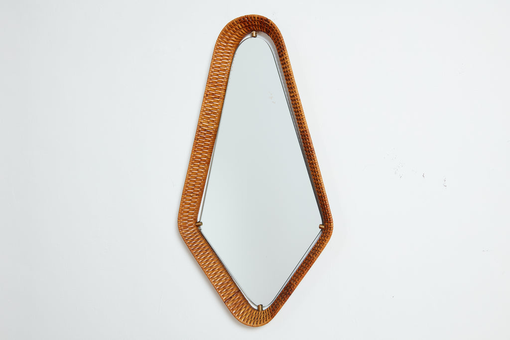 Italian Wicker Mirror