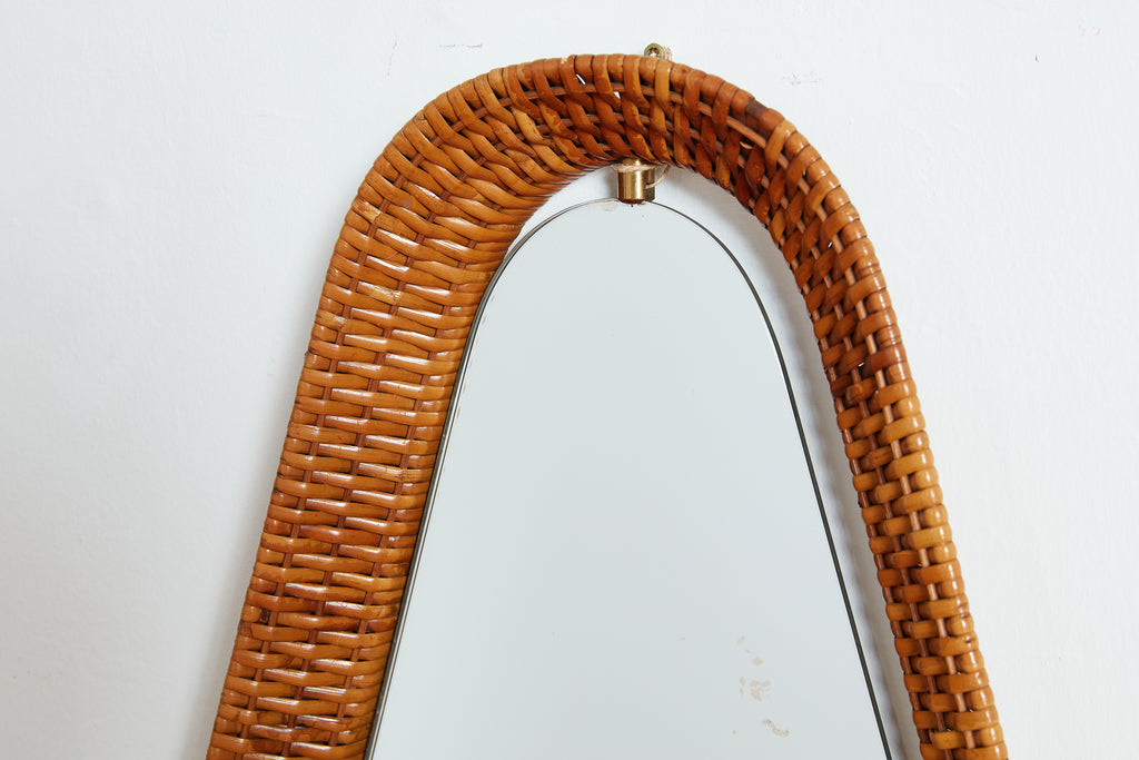 Italian Wicker Mirror