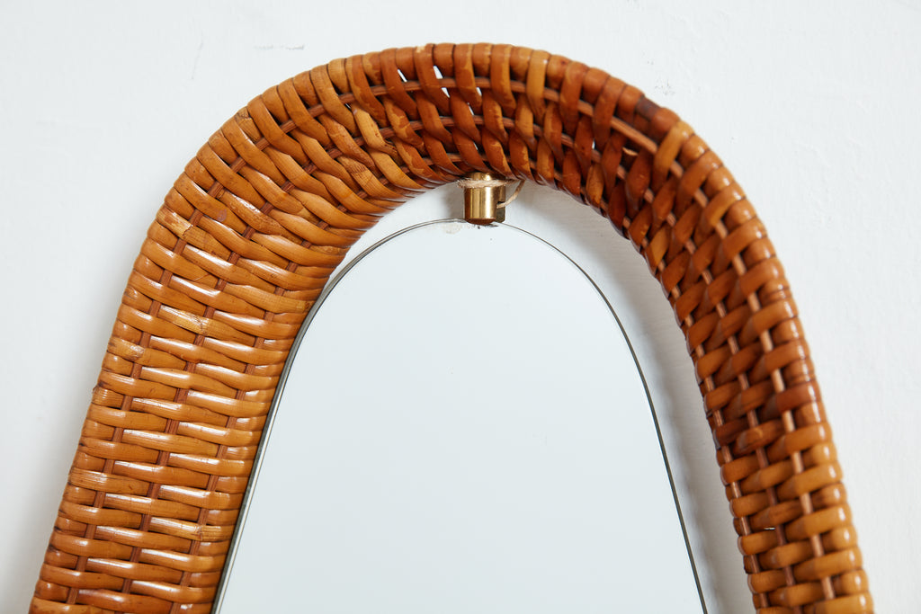 Italian Wicker Mirror