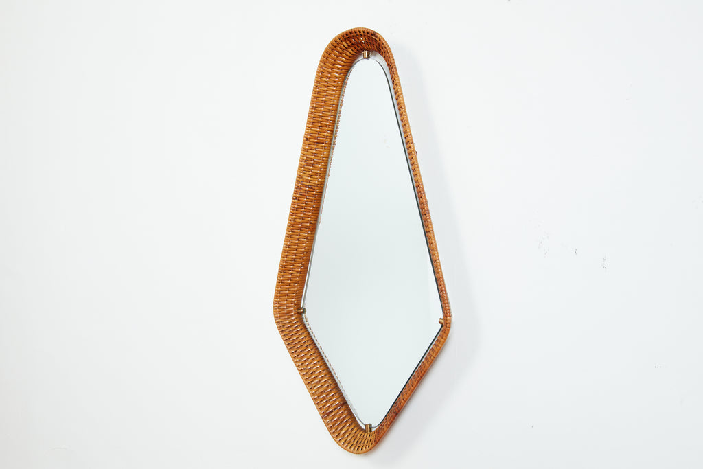 Italian Wicker Mirror