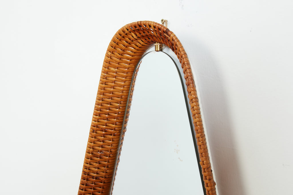 Italian Wicker Mirror