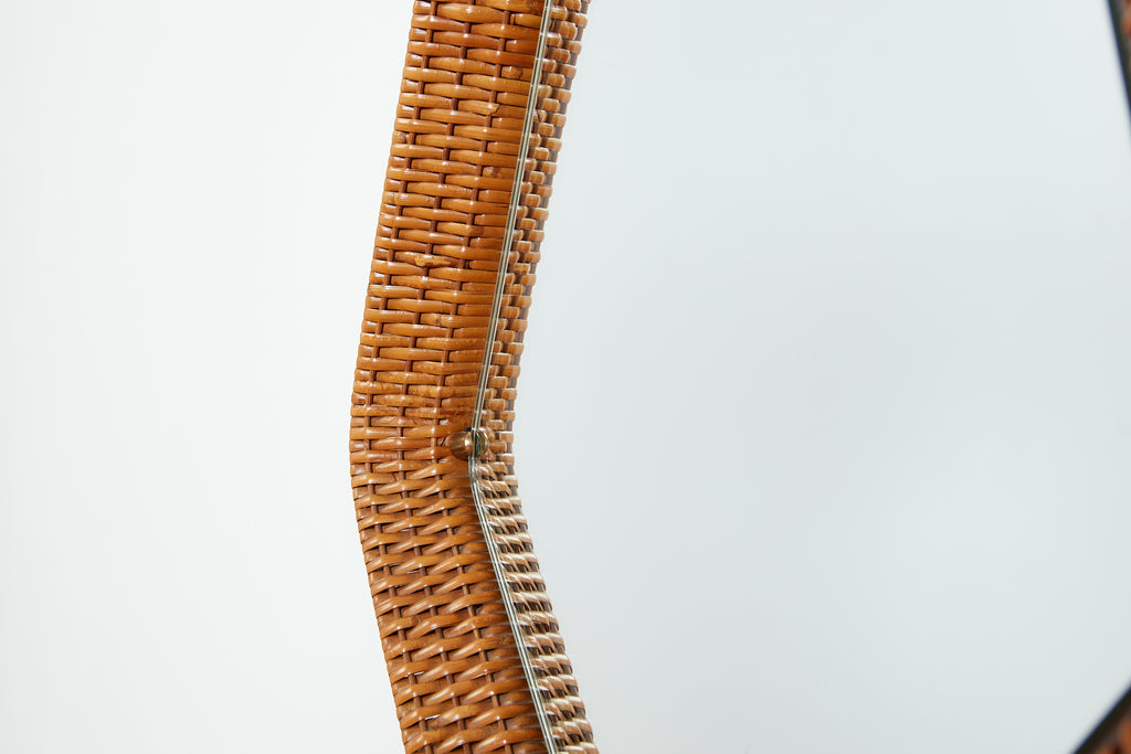 Italian Wicker Mirror