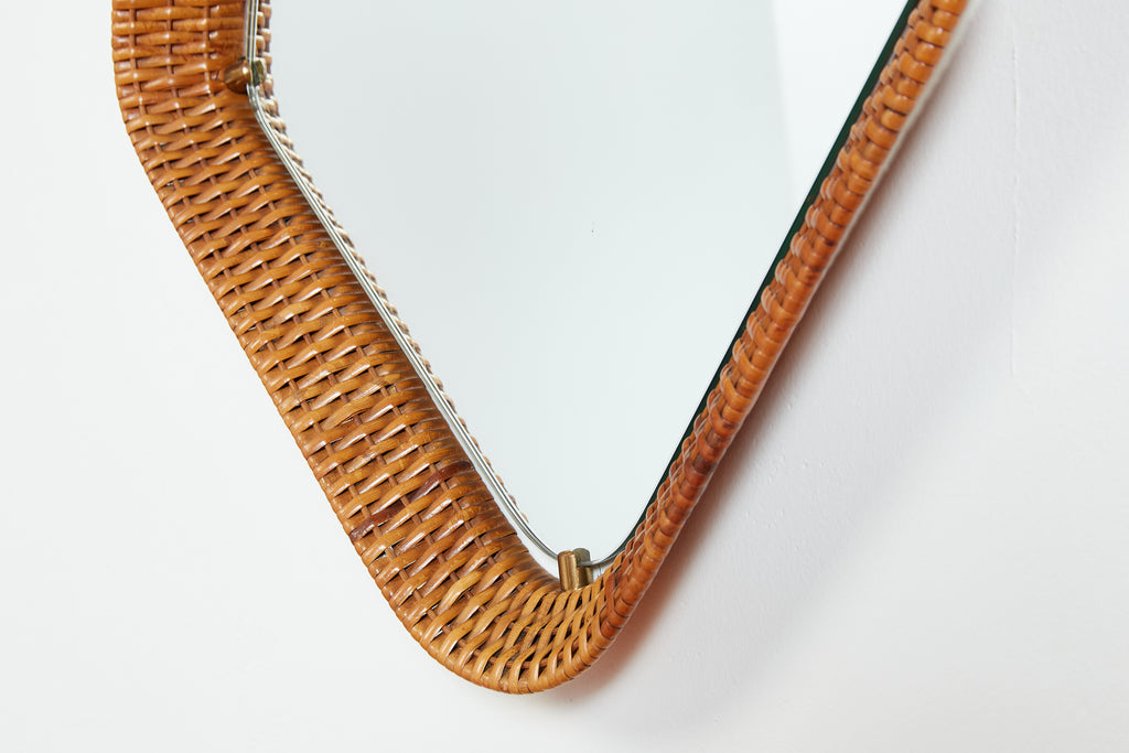 Italian Wicker Mirror