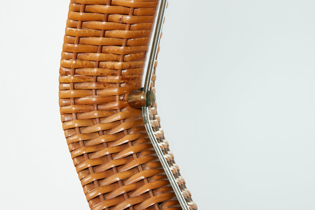 Italian Wicker Mirror