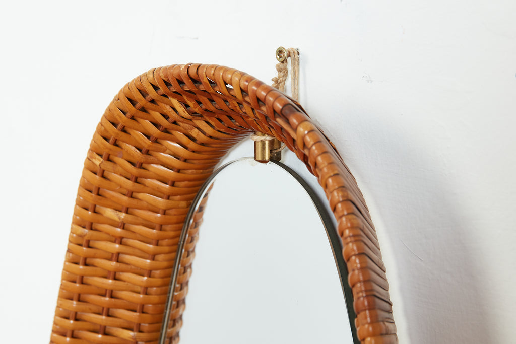 Italian Wicker Mirror