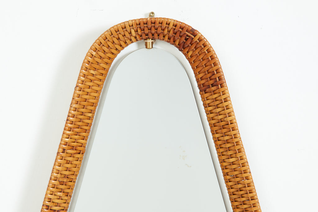 Italian Wicker Mirror