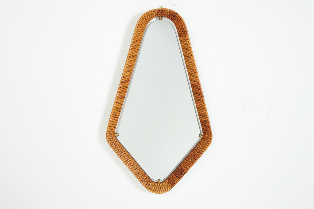 Italian Wicker Mirror