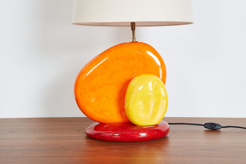 French Ceramic Table Lamp