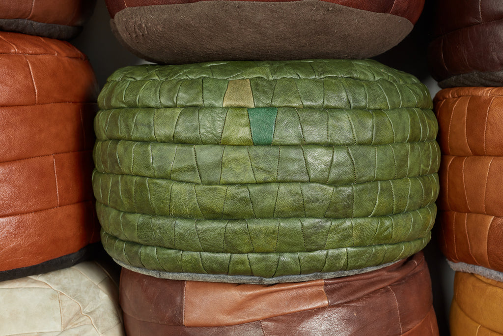 De Sede Leather Patchwork Ottomans