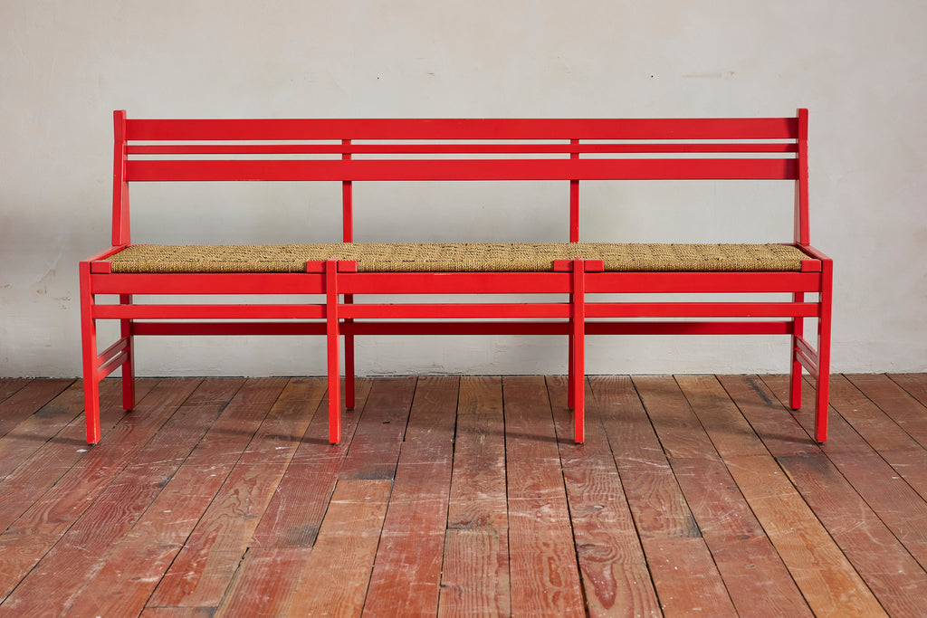 Italian Red Bench