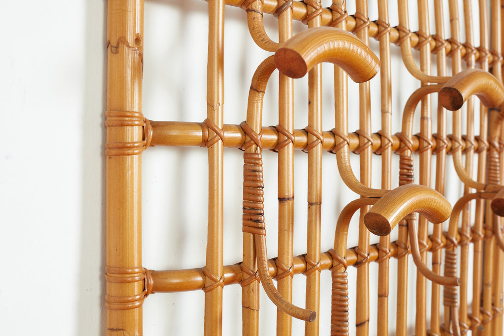Italian Bamboo Coat Rack