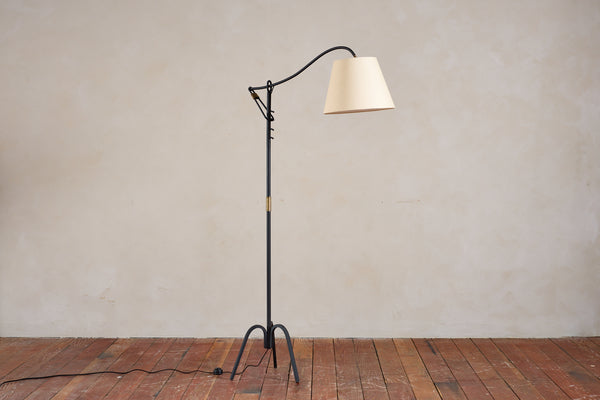 Jacques Adnet Iron Adjustable Floor Lamp