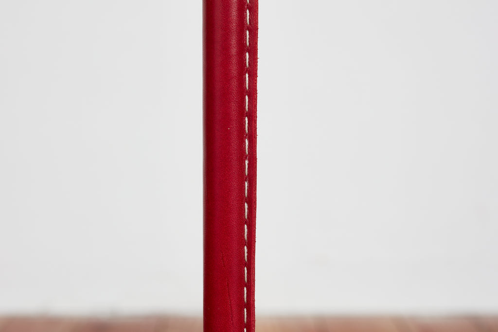 Wilshire Red Leather Floor Lamp