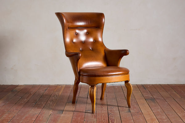 Frits Henningsen Style Wingback Chair