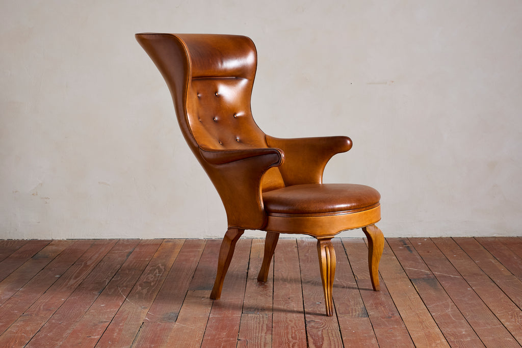 Frits Henningsen Style Wingback Chair