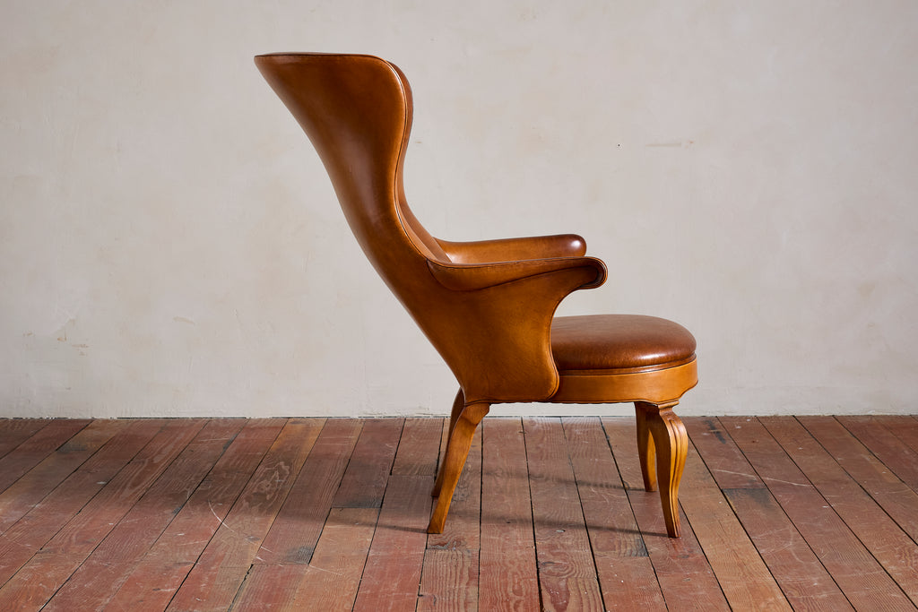 Frits Henningsen Style Wingback Chair