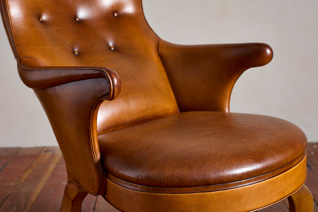 Frits Henningsen Style Wingback Chair