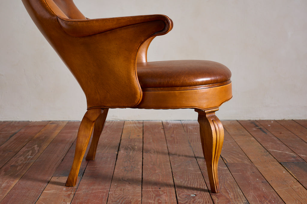 Frits Henningsen Style Wingback Chair