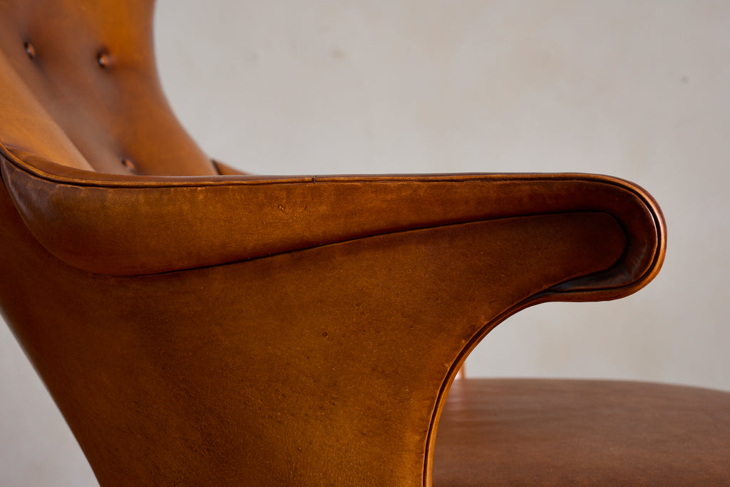 Frits Henningsen Style Wingback Chair