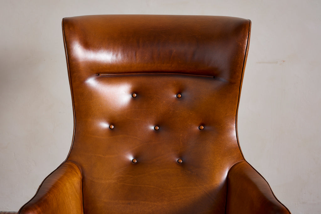 Frits Henningsen Style Wingback Chair