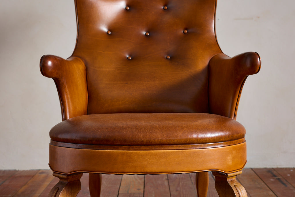 Frits Henningsen Style Wingback Chair