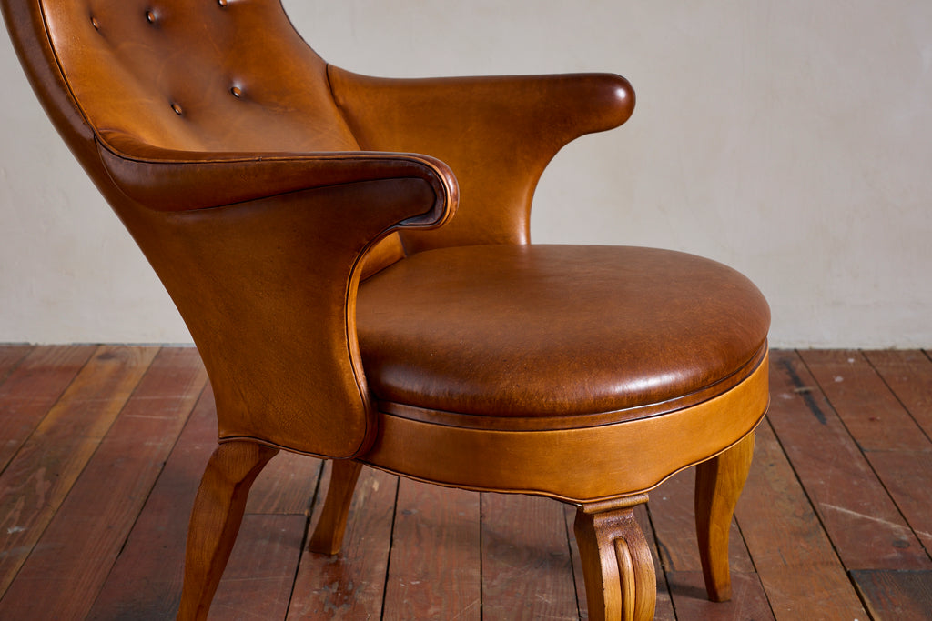 Frits Henningsen Style Wingback Chair