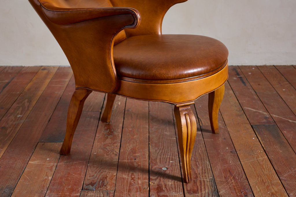 Frits Henningsen Style Wingback Chair