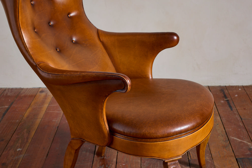 Frits Henningsen Style Wingback Chair