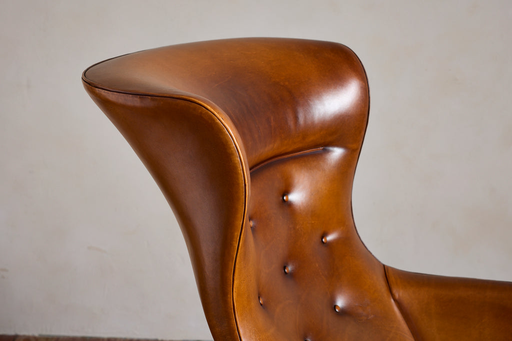 Frits Henningsen Style Wingback Chair
