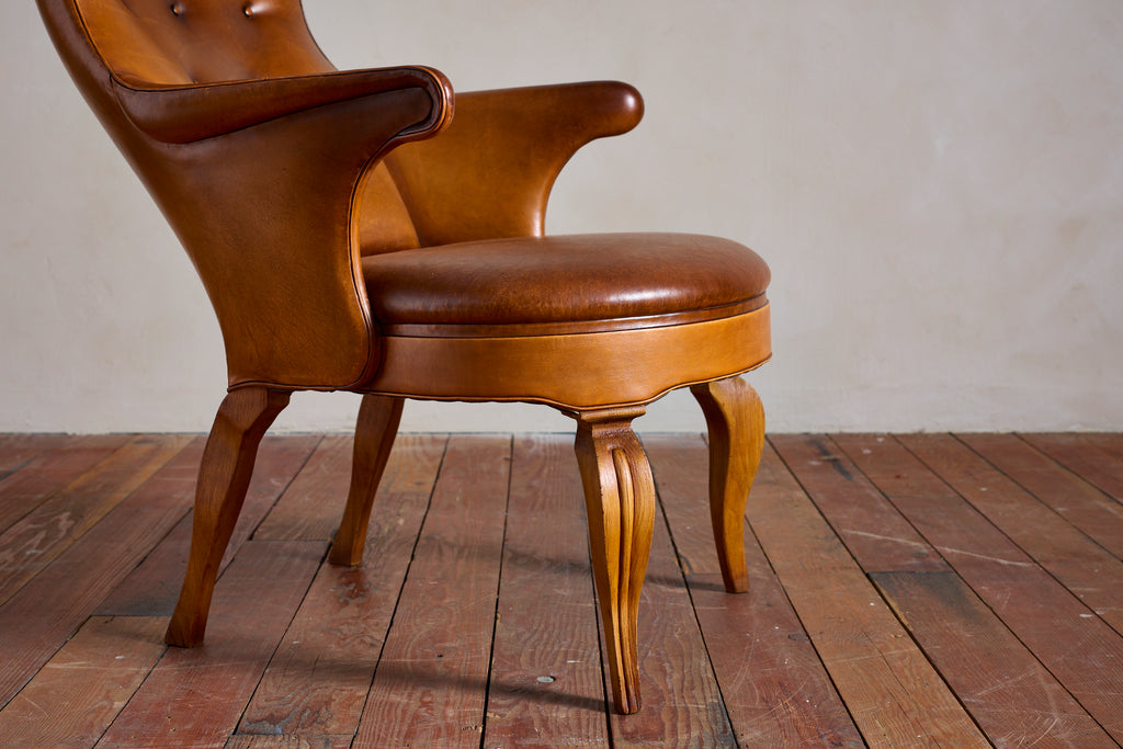 Frits Henningsen Style Wingback Chair