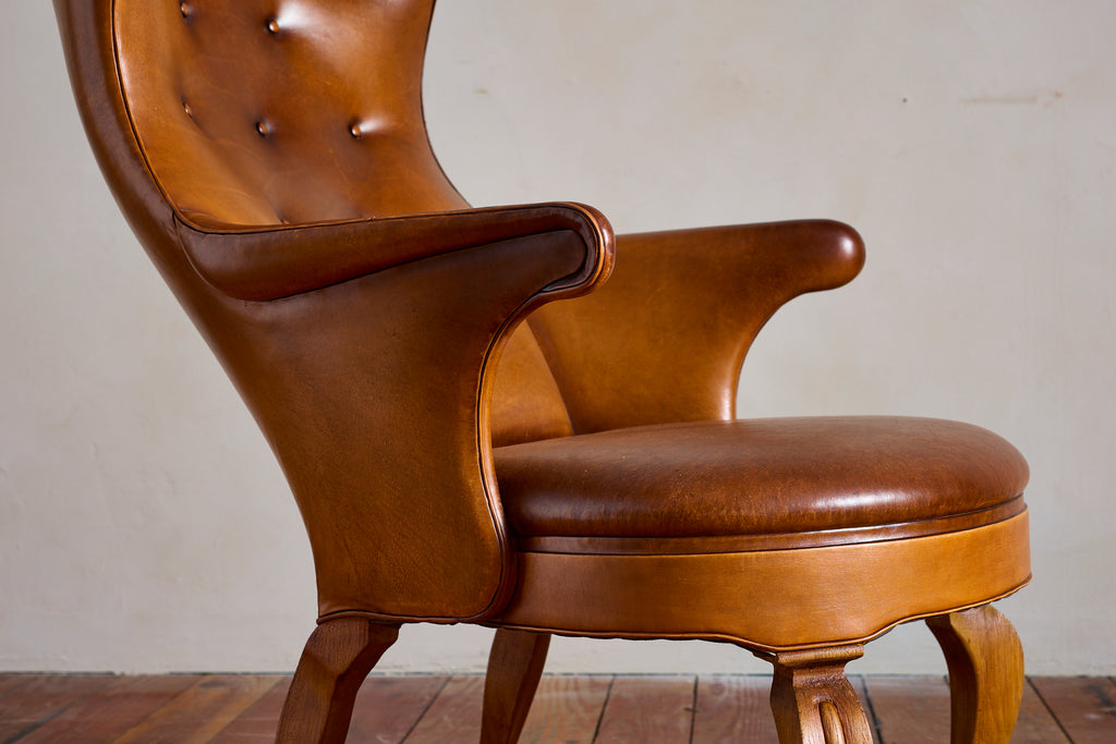 Frits Henningsen Style Wingback Chair