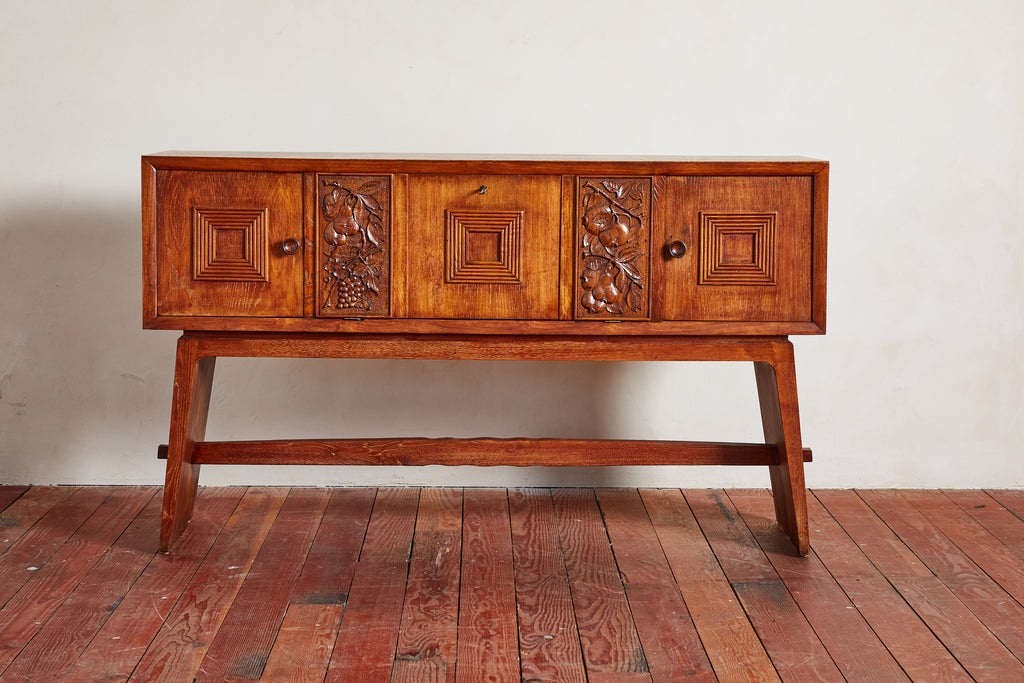 1940's Italian Carved Sideboard
