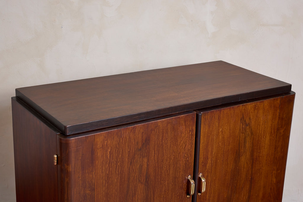 1940's Italian Rosewood Bar Cabinet