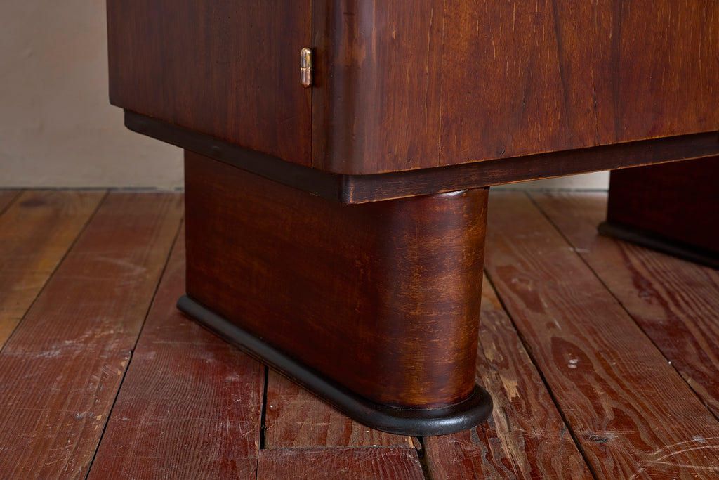 1940's Italian Rosewood Bar Cabinet