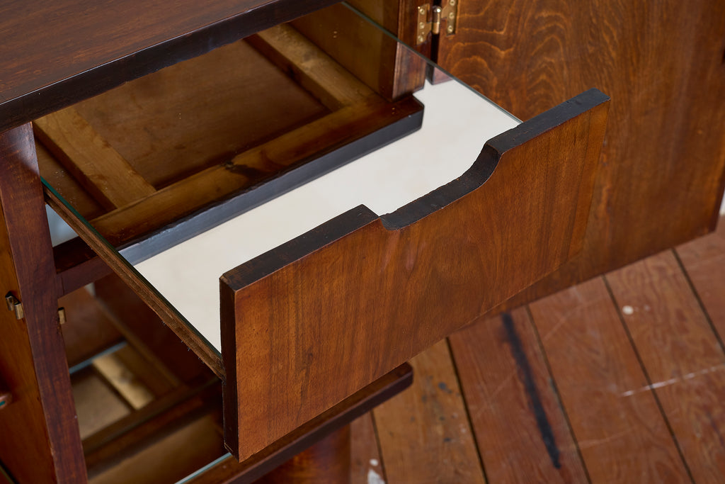 1940's Italian Rosewood Bar Cabinet