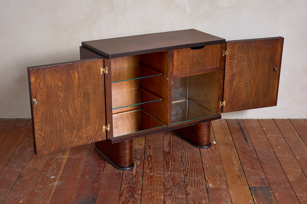 1940's Italian Rosewood Bar Cabinet