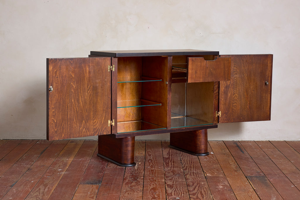 1940's Italian Rosewood Bar Cabinet