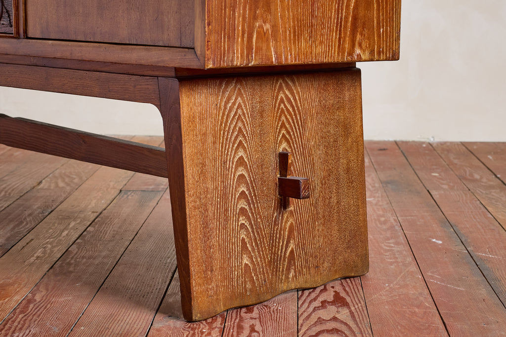 Large 1940's Italian Carved Sideboard