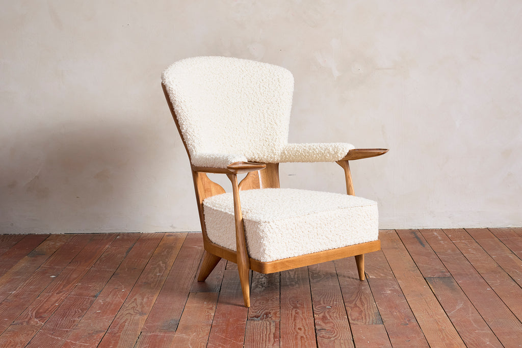 Unique Walnut Italian Arm Chairs