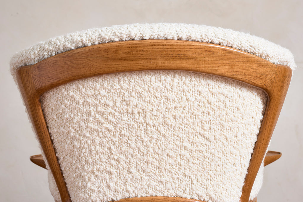 Unique Walnut Italian Arm Chairs