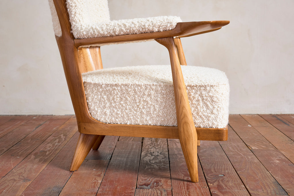 Unique Walnut Italian Arm Chairs